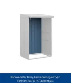 Hörmann Rückwand für Berry-Kaminholzregal Typ 1, ca. B117,3/H188 cm