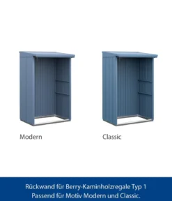 Hörmann Rückwand für Berry-Kaminholzregal Typ 1, ca. B117,3/H188 cm