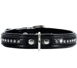 HUNTER® Hundehalsband Modern Art Luxus, schwarz