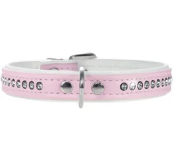 HUNTER® Hundehalsband Modern Art Luxus, rosa/weiss