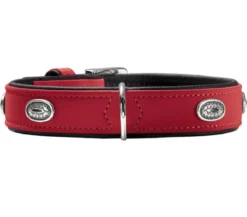 HUNTER® Hundehalsband Softie Stone, rot/schwarz