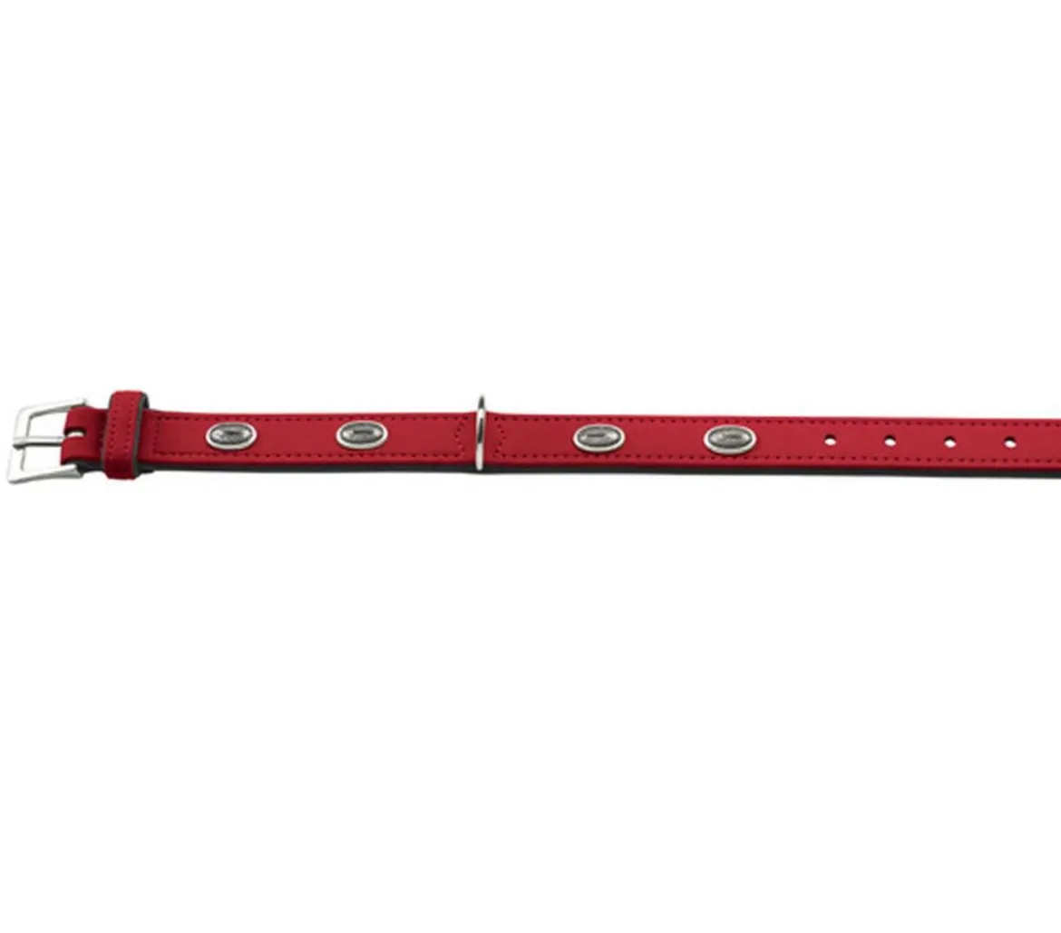 HUNTER® Hundehalsband Softie Stone, rot/schwarz
