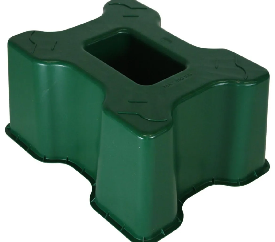 ICS Kunststoff-Sockel für Regentonne 200/300 l, dunkelgrün