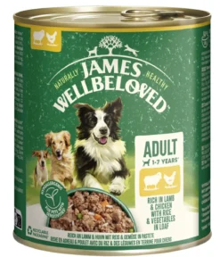 James Wellbeloved Nassfutter für Hunde Adult, Lamm & Huhn in Pastete