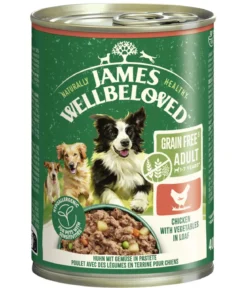 James Wellbeloved Nassfutter für Hunde Grainfree Adult, Huhn in Pastete