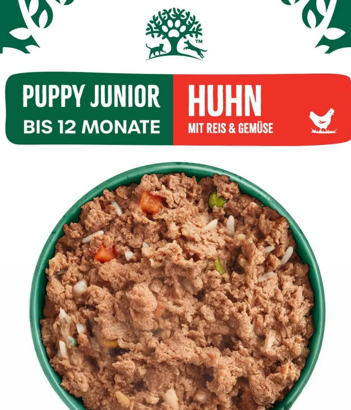 James Wellbeloved Nassfutter für Hunde Puppy Junior, Huhn in Pastete