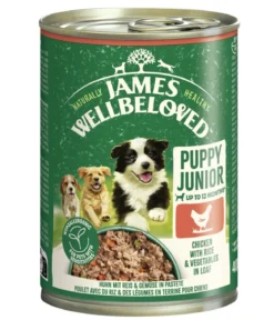 James Wellbeloved Nassfutter für Hunde Puppy Junior, Huhn in Pastete