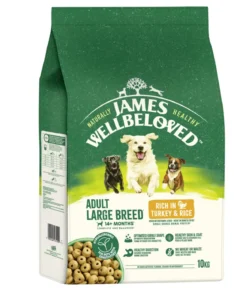 James Wellbeloved Trockenfutter für Hunde Large Breed Adult, Truthahn & Reis, 10 kg