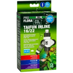 JBL PROFLORA CO2 Diffusor Taifun Inline 16/22, 160-600 l