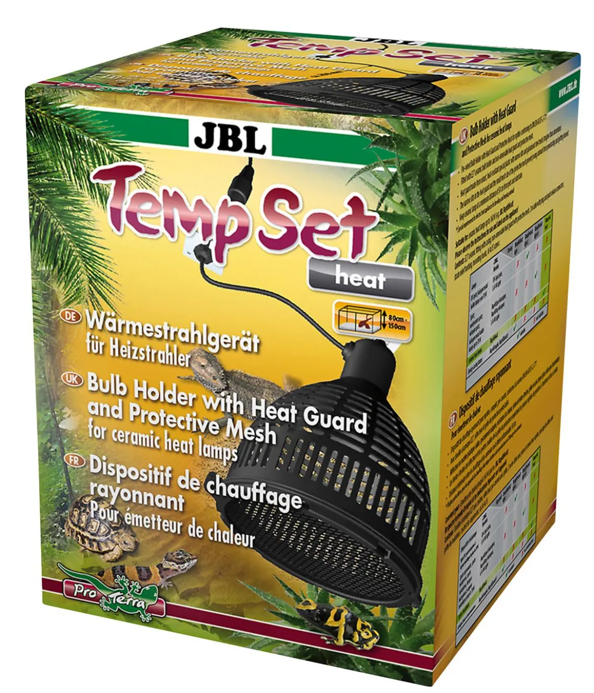 JBL Terrarientechnik Wärmestrahlgerät TempSet heat für Heizstrahler