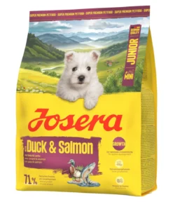 Josera Trockenfutter für Hunde Mini Junior, Ente & Lachs