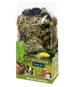 JR FARM Ergänzungsfutter Grainless Snack plus Kümmel & Löwenzahn, 100 g