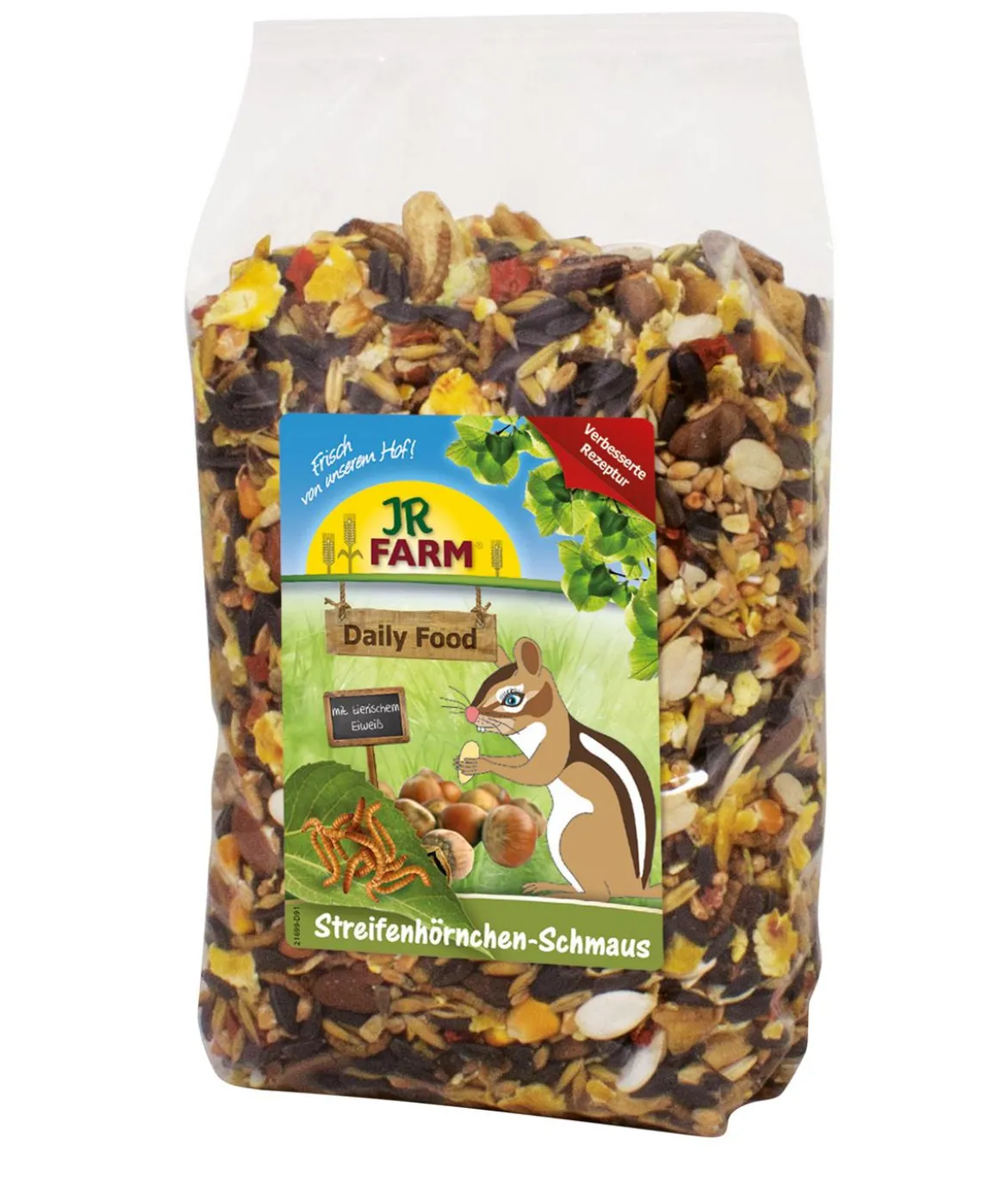 JR FARM Nagerfutter Daily Food Streifenhörnchen-Schmaus, 600 g