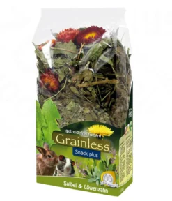 JR FARM Nagersnack Grainless Snack plus Salbei & Löwenzahn, 100 g