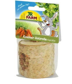 JR FARM Nagersnack Knabber-Holzrolle Karotte