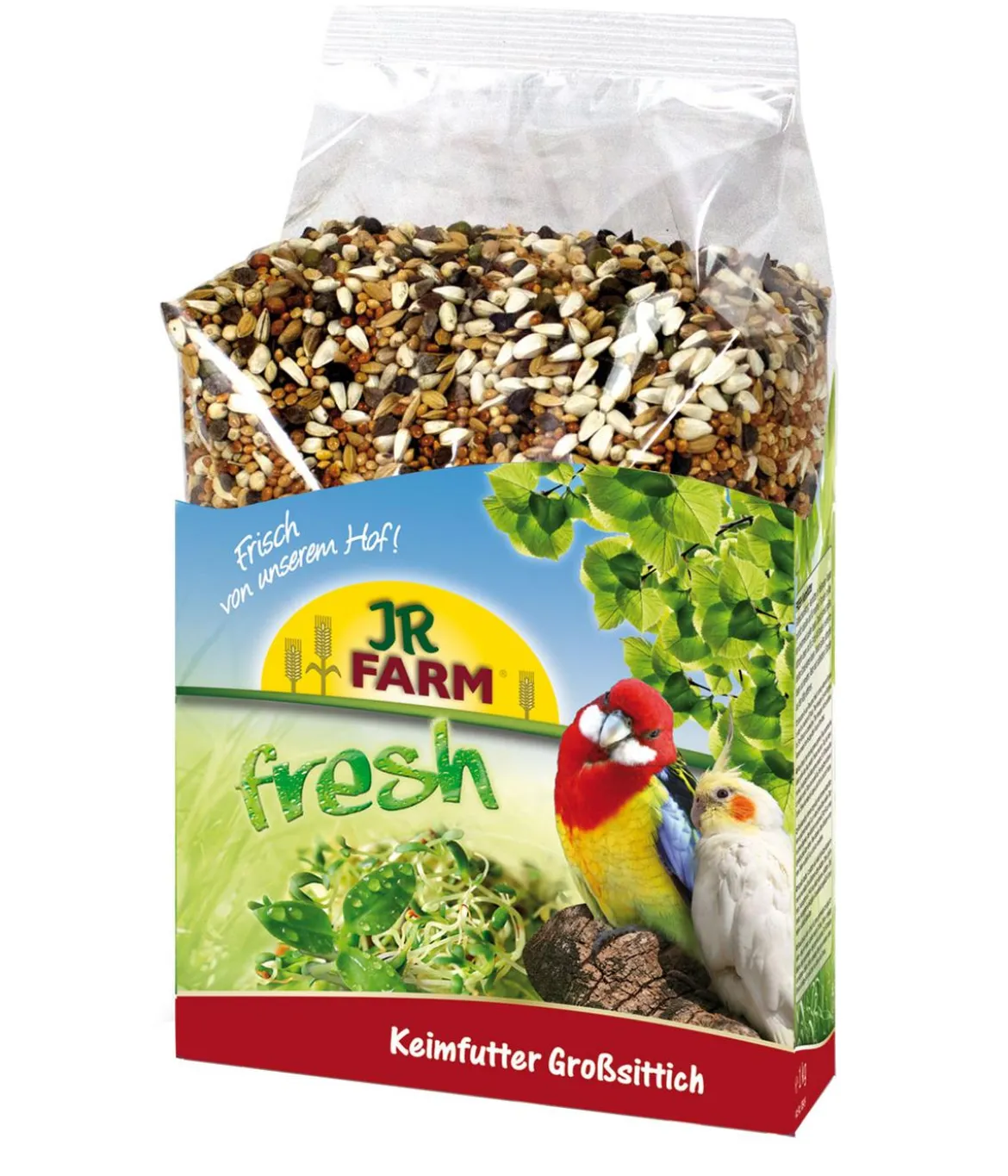 JR FARM Vogelfutter fresh Keimfutter für Großsittiche, 1 kg