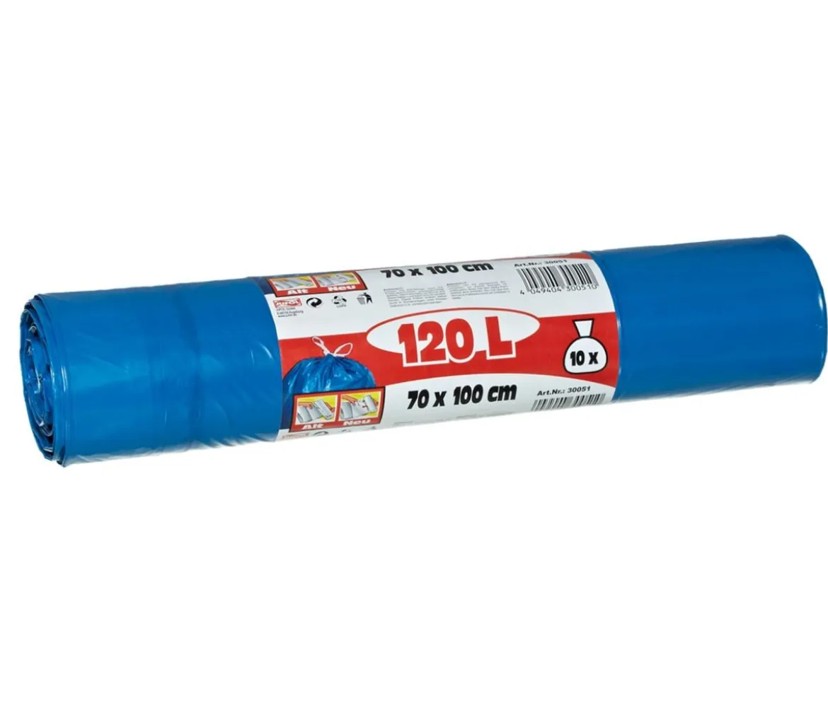 Jufol Müllbeutel Zugbandsack, 120 l, 10 Stk.