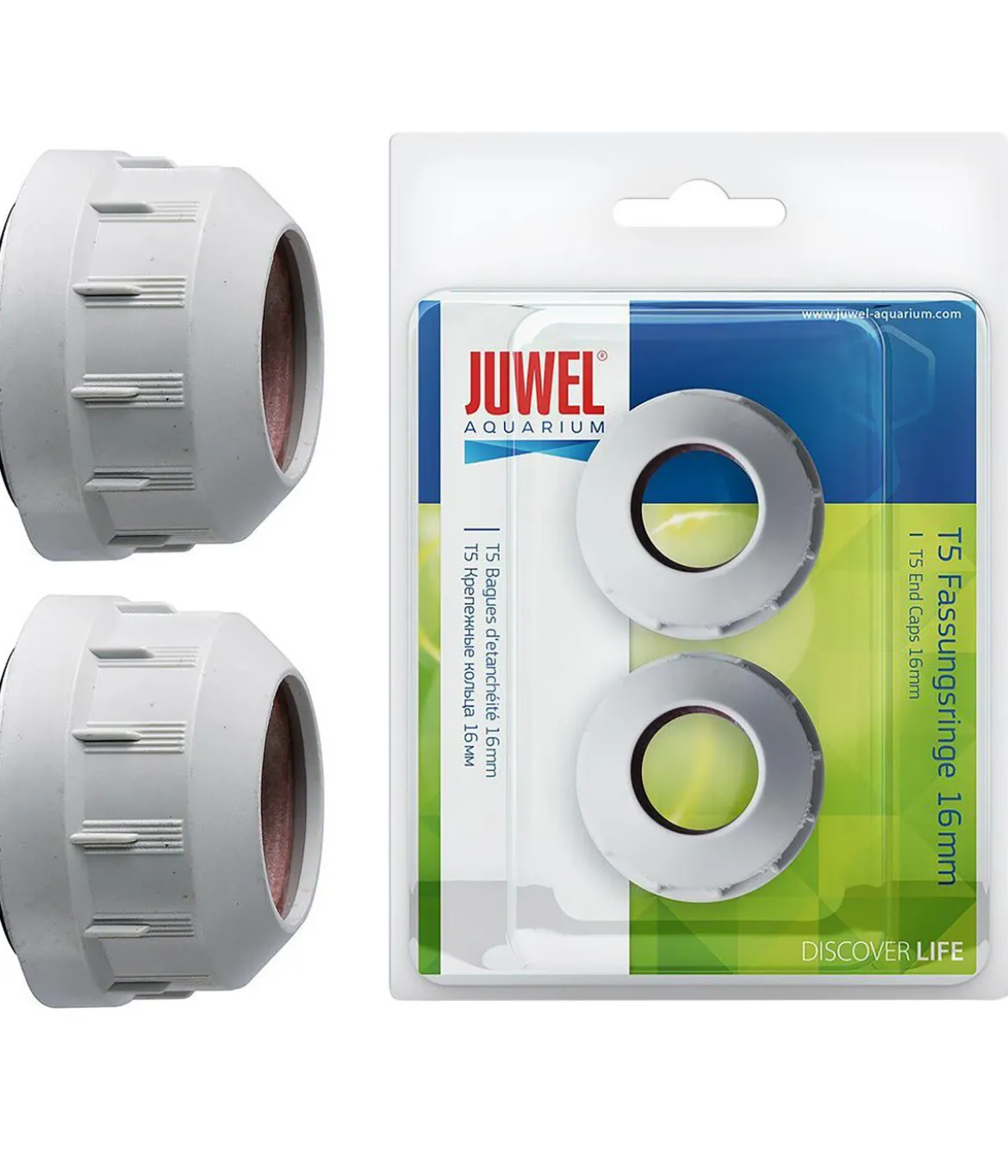 JUWEL® AQUARIUM Aquariumbeleuchtung Fassungsringe HiLite T5 16 mm, 2er-Set