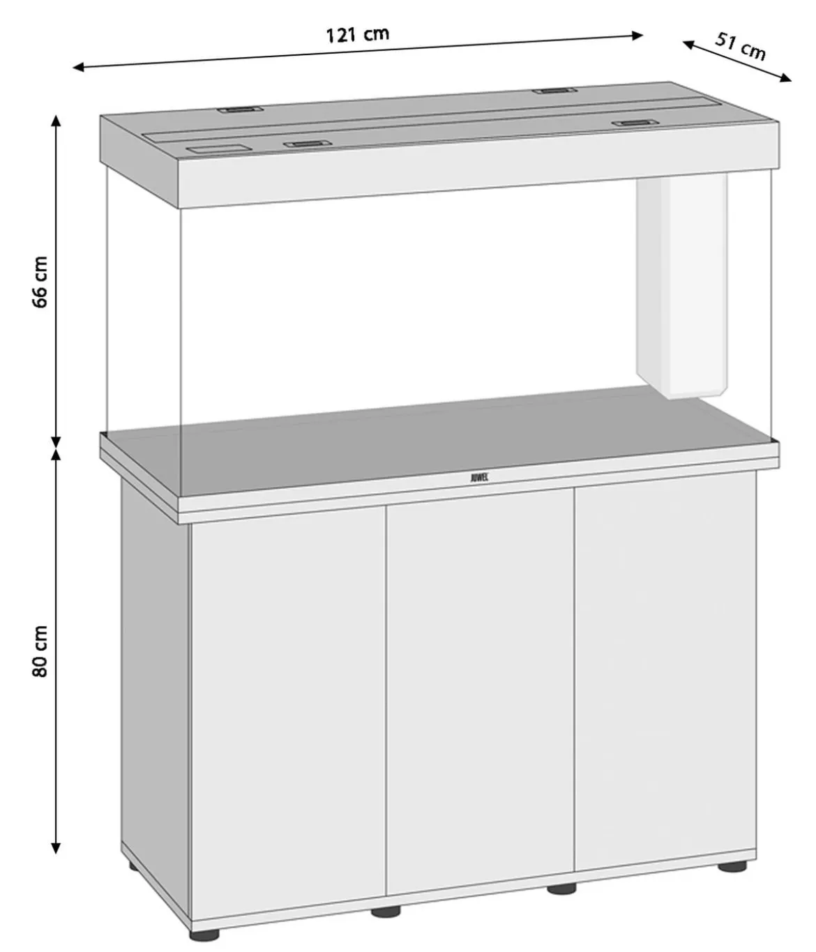 JUWEL® AQUARIUM Kombination Rio 350 LED