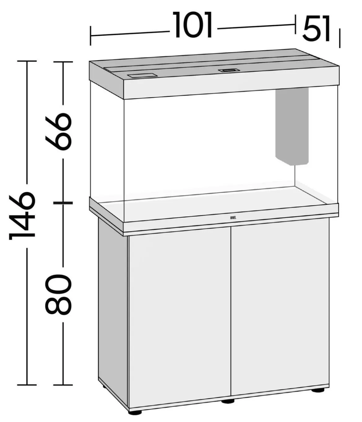 JUWEL® AQUARIUM Unterschrank SBX Rio 290
