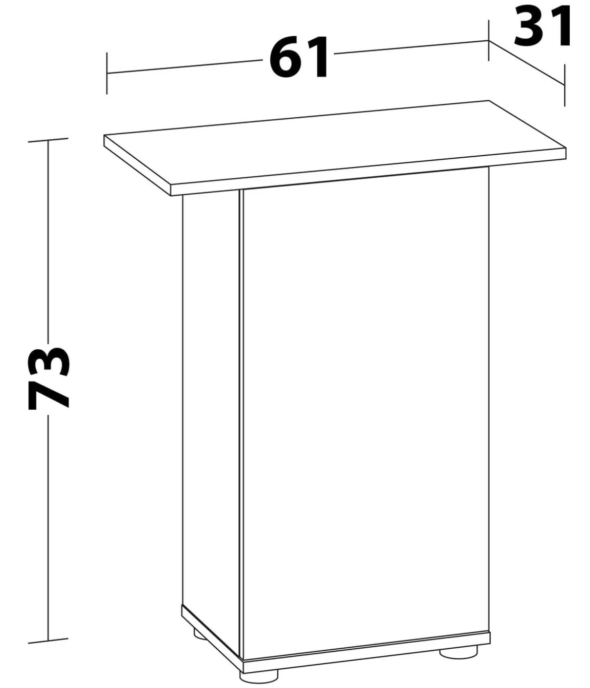 JUWEL® AQUARIUM Unterschrank 60/70 SBX, ca. B61/H73/T31 cm