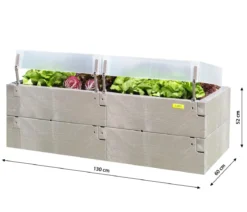 Juwel Hochbeet Timber Anzucht-Set 2in1, ca. B130/H52/T60 cm
