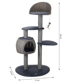Karlie Outdoor-Kratzbaum Misty, grau, ca. B77/H160/T57 cm