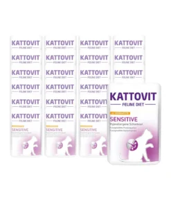 KATTOVIT Feline Diet Nassfutter für Katzen Sensitive, 24 x 85 g