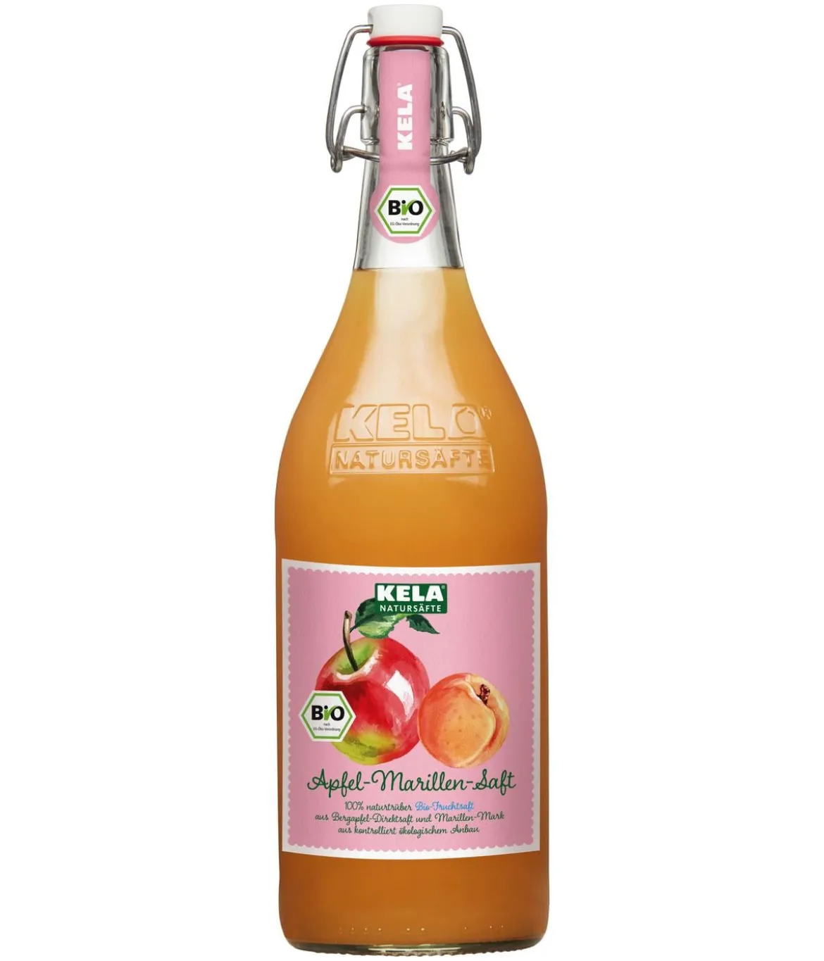 KELA Apfel & Marille 100 % Bio-Fruchtsaft, 1 L