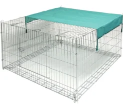 Kerbl Freigehege mit Ausbruchsperre für Kaninchen, ca. B230/H70/T115 cm
