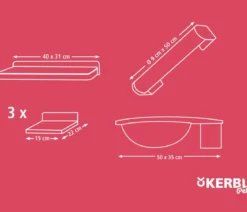 KERBL Pet Kletterwand Rocky, 6-teilig