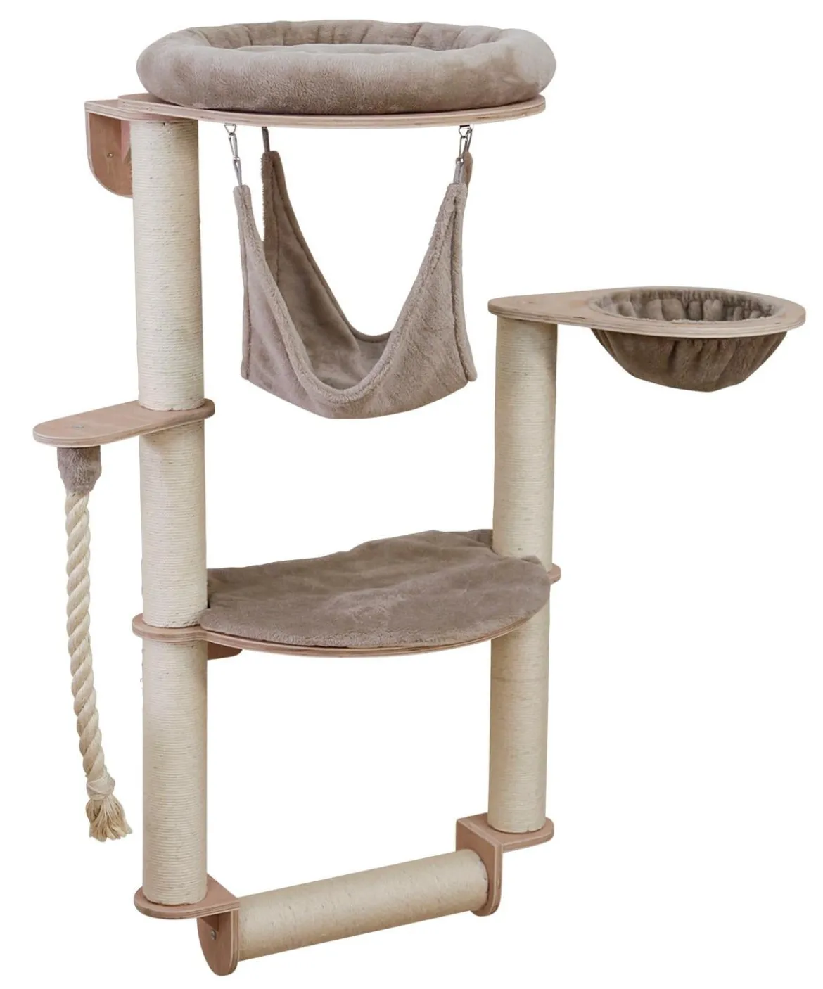 KERBL Wandkratzbaum Dolomit Grappa Pro, beige, ca. B70/H138/T66 cm