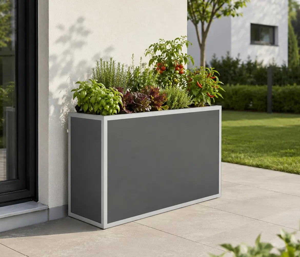 KGT Alu-Hochbeet 130, ca. B121/H77/T45 cm