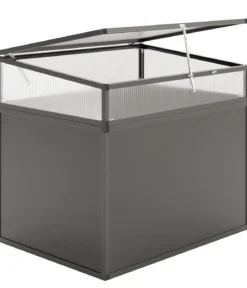KGT Frühbeetaufsatz 130, anthrazit, ca. B121/H32/T91 cm