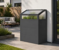 KGT Frühbeet-Aufsatz für Urban Grow M & M-Space, anthrazit/grau