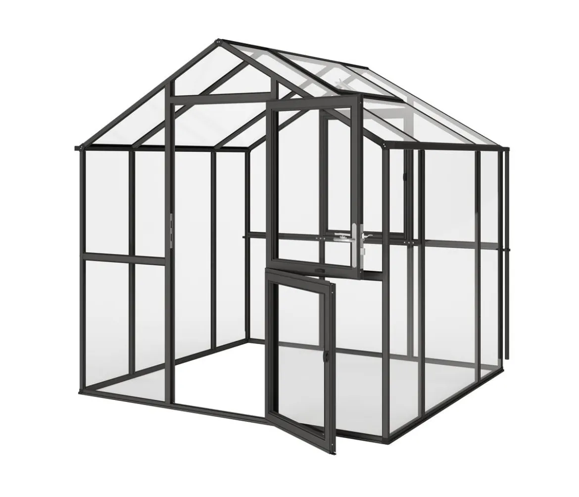 KGT Gewächshaus Aptasia III-Small, ESG, ca. B233/H235/T217 cm