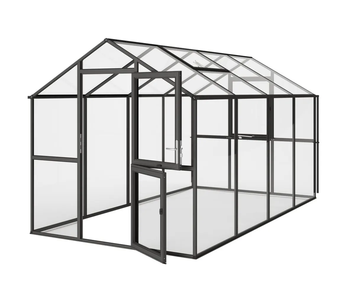 KGT Gewächshaus Aptasia IV, ESG, ca. B233/H235/T429 cm