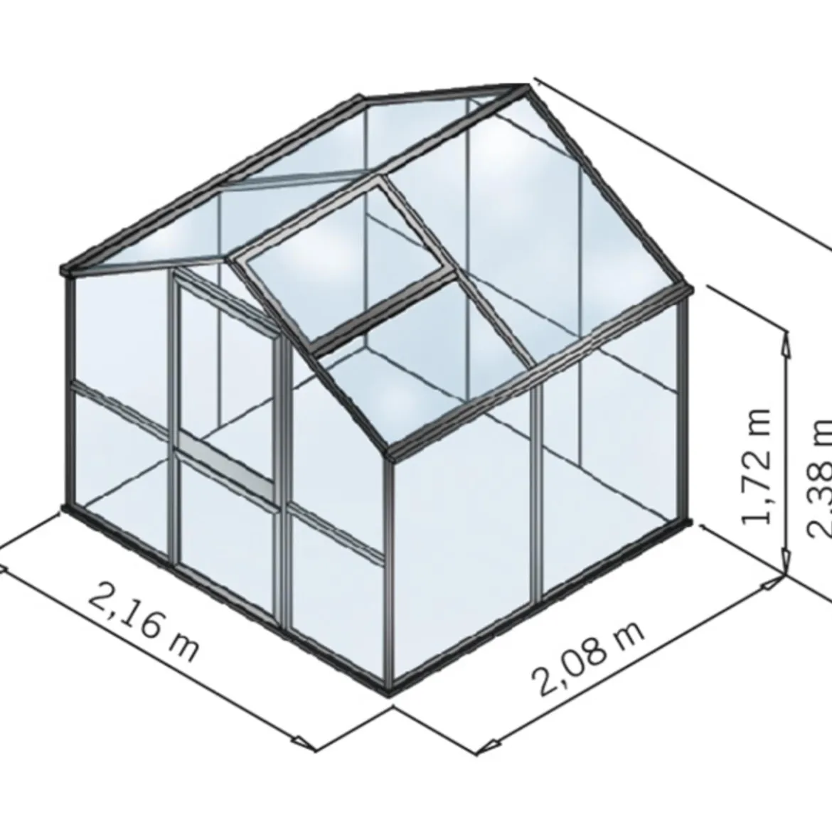 KGT Gewächshaus Galant II, HKP
