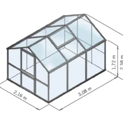 KGT Gewächshaus Galant III, HKP