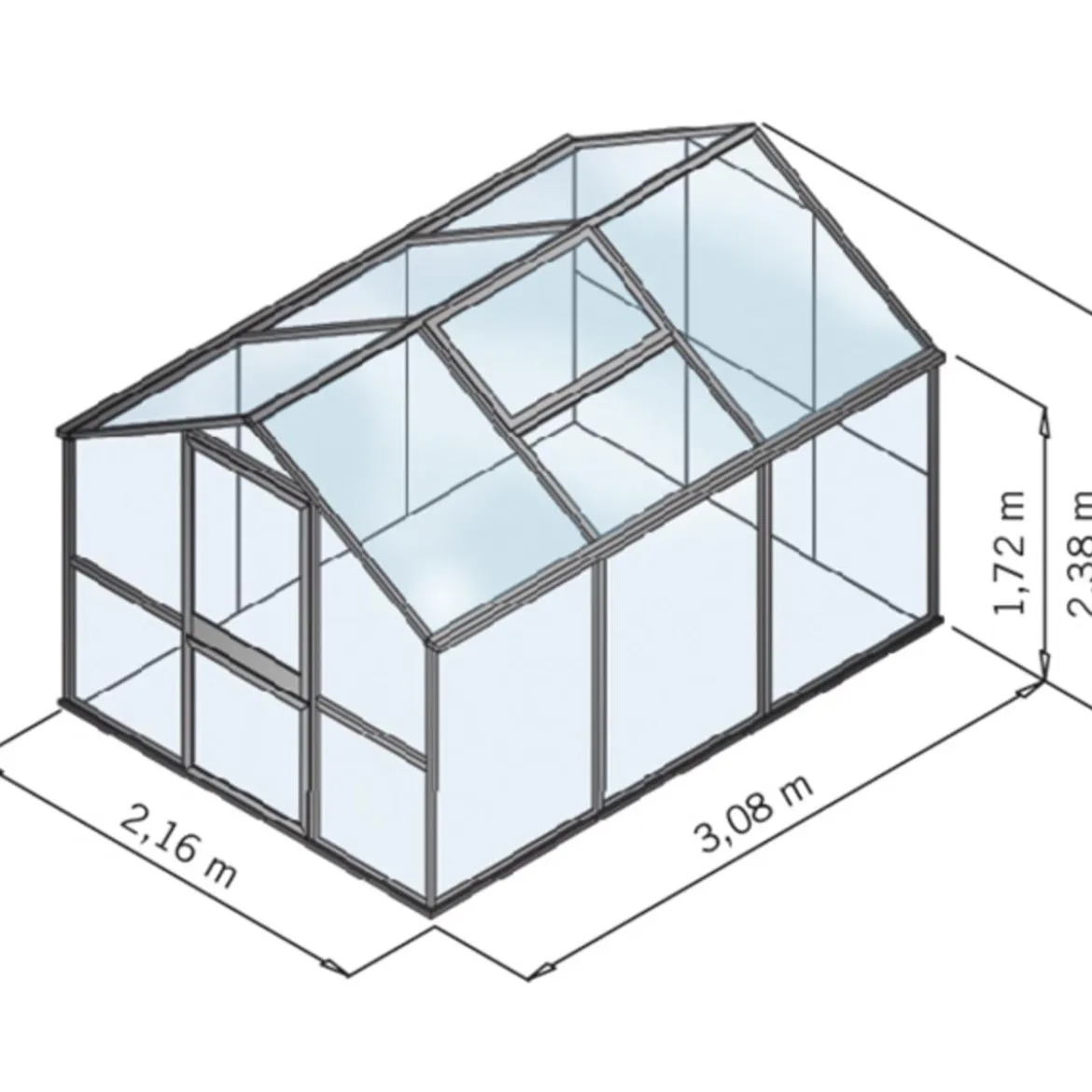 KGT Gewächshaus Galant III, HKP