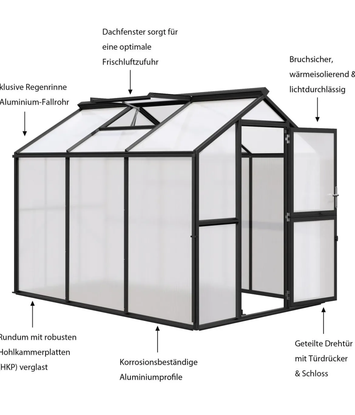 KGT Gewächshaus Galant III, HKP