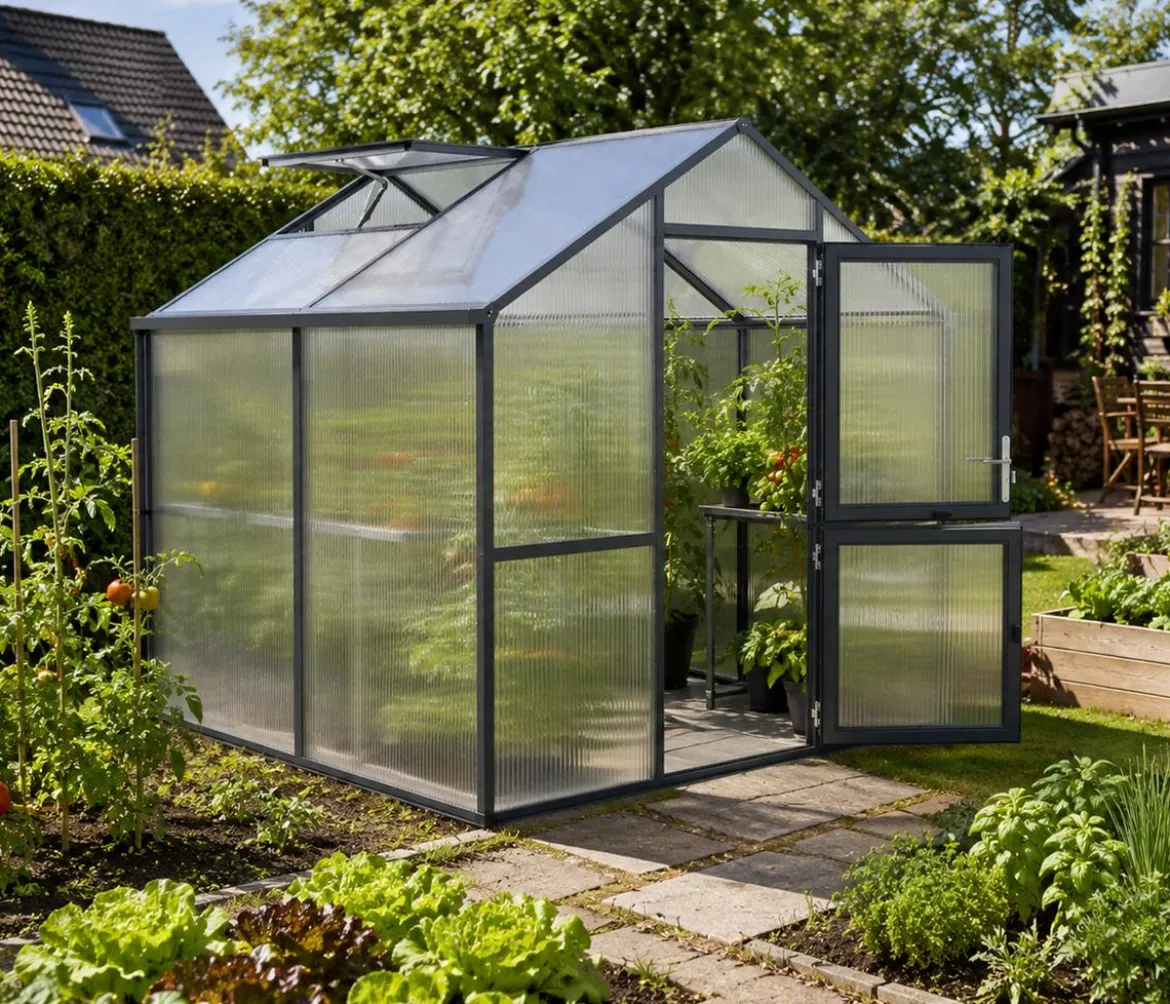 KGT Gewächshaus Iris II, ca. B233/H226/T217 cm