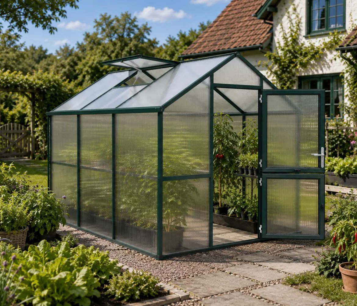 KGT Gewächshaus Iris III, ca. B233/H226/T323 cm
