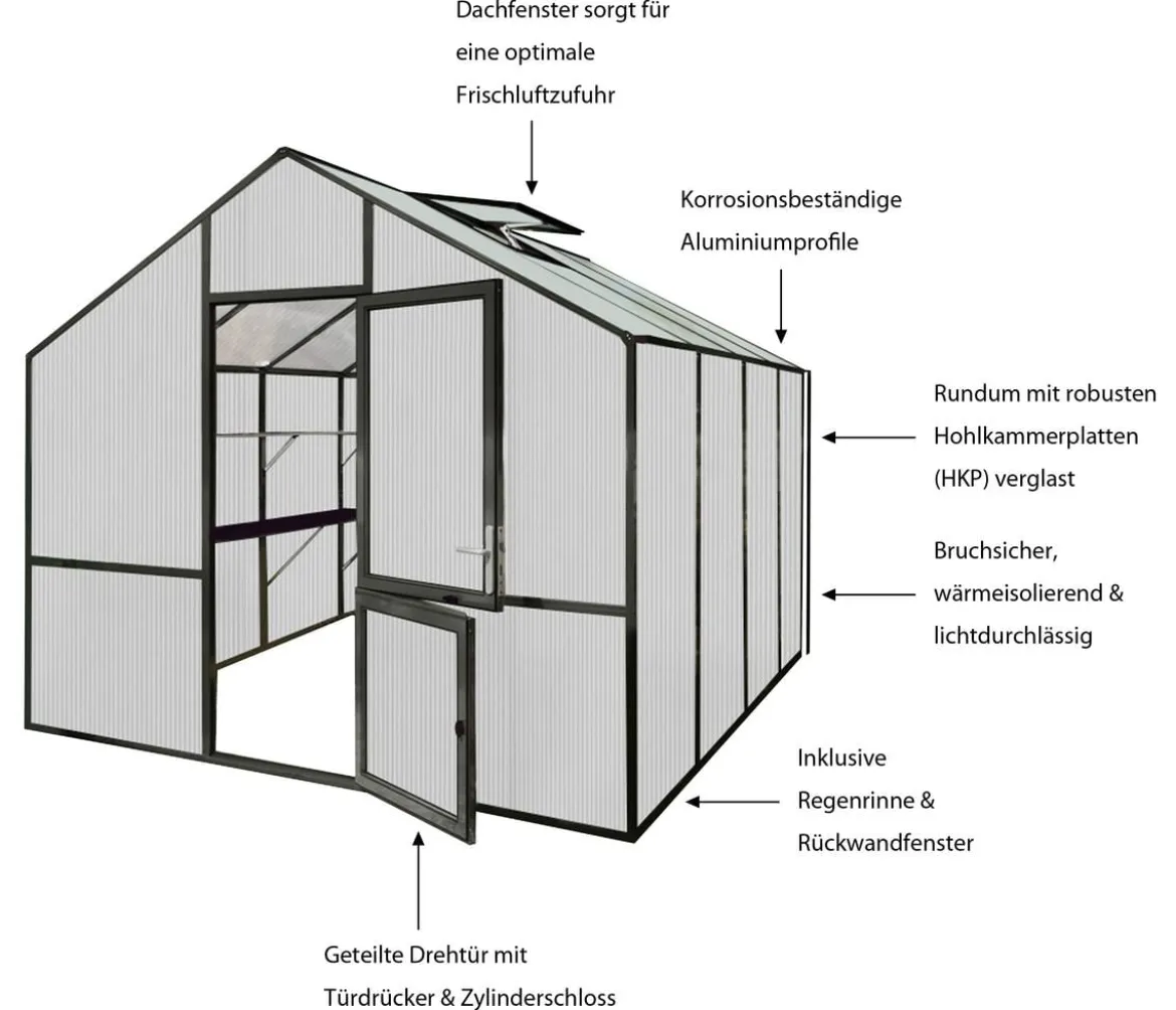KGT Gewächshaus Lilie IV