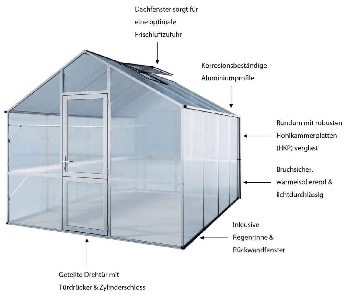 KGT Gewächshaus Lilie IV