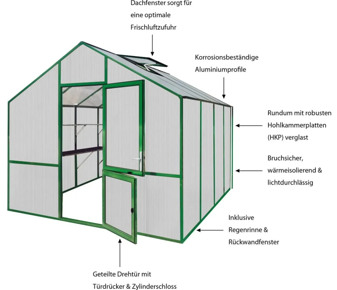 KGT Gewächshaus Lilie IV