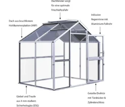 KGT Gewächshaus Novum II, ESG + HKP