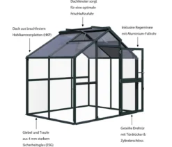KGT Gewächshaus Novum II, ESG + HKP