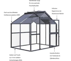 KGT Gewächshaus Novum II, ESG + HKP