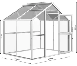 KGT Gewächshaus Novum II, ESG + HKP